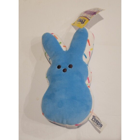 Peeps Just Born Easter Bunny Plush BLUE with Confetti Limited Edition NWT - Picture 2 of 3